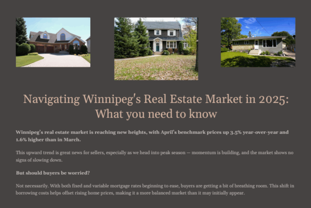 E-Newsletter Navigating-Winnipegs-Real-Estate-Market